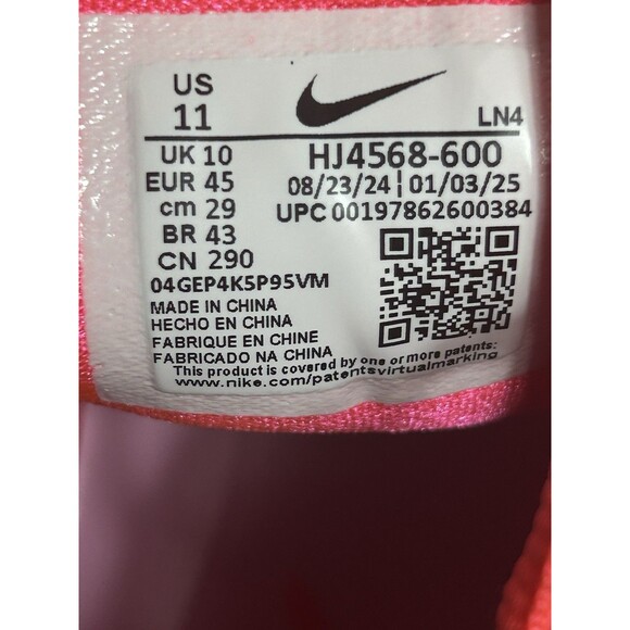 Nike Alpha Menace 4 Pro NRG Racer Pink/Grey Cleats HJ4568-600 Men’s Size 11 main image 6